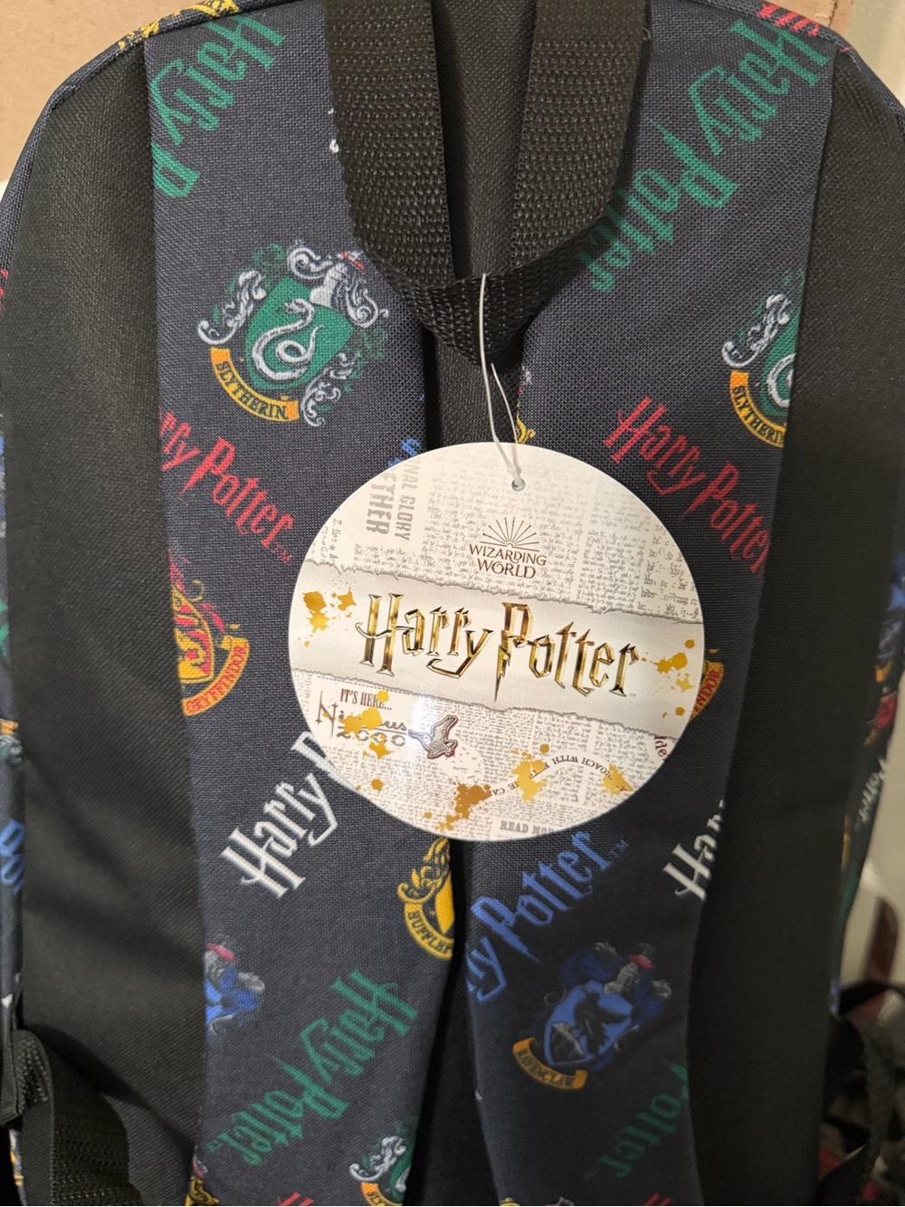 Harry Potter Black Crest Pattern Backpack - Picture 3 of 3